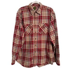 Timberland Men's Size XL Outdoor Casual Rugged Long Sleeve‎ Plaid Cotton Shirt